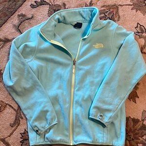 The North Face Blue Full-Zip Fleece Jacket kids XL